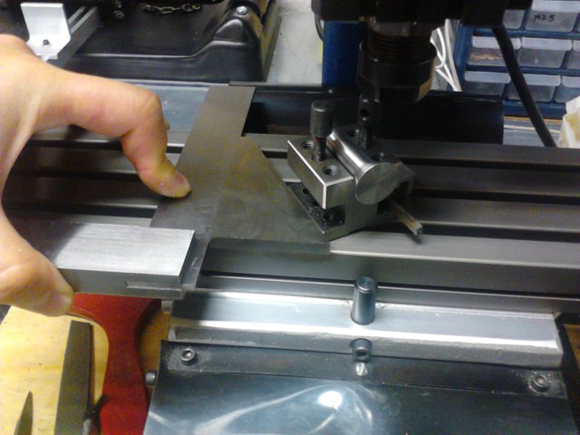 Set up the tool for cutting