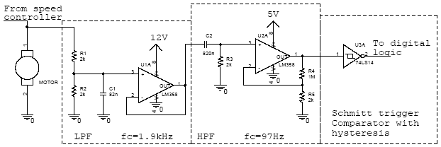 Speed detector schematic